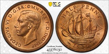 1938 1/2D S-4115 MS65RD