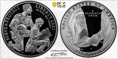 2021-P $1 Nat'l Law Enforcement Mem. PR69DCAM