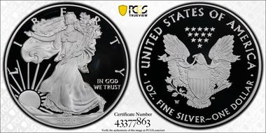 2020-W  $1 Silver Eagle PR69DCAM