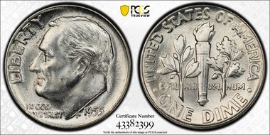 1955 10C MS65