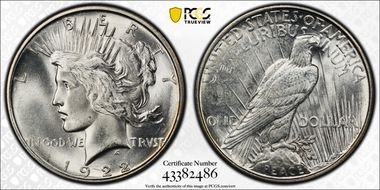 1922-D $1 MS64