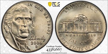 2006-D 5C Monticello MS65FS