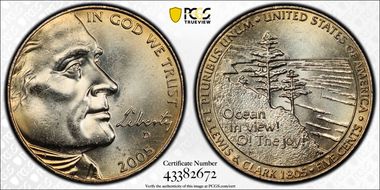 2005-D 5C Western Waters MS65+ 