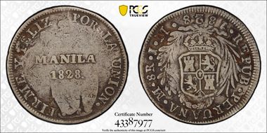 1828 8 R KM-25 C/S on Peru 8R VF30