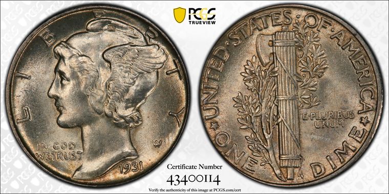 Cert 43400114 - Coin Image