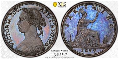 1877 1/4D S-3958 PR65+ BN