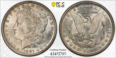 1891-O $1 MS63