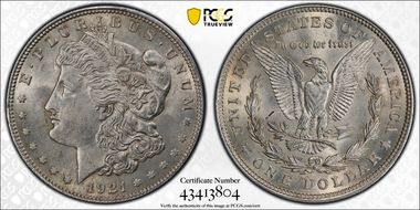 1921 $1 Morgan MS62