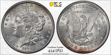 1878 7/8TF $1 Strong MS63