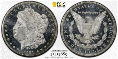 1881-CC $1 MS63DMPL
