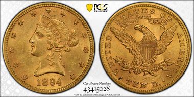 1894 $10 MS61