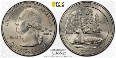 2018-P 25C Voyageurs NP MS64