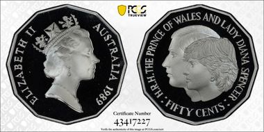 1989 50C Wedding Ag PR69DCAM