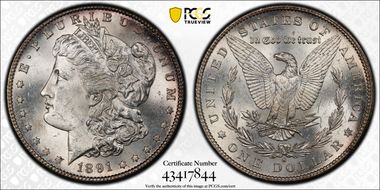 1891-S $1 MS64