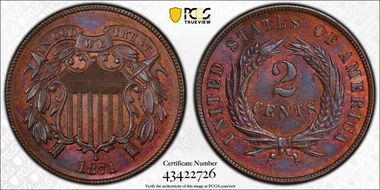 1871 2C MS66+ BN