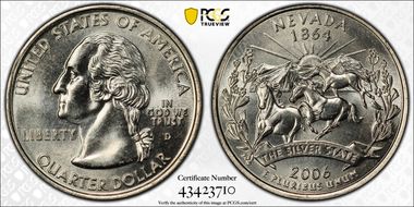 2006-D 25C Nevada MS64