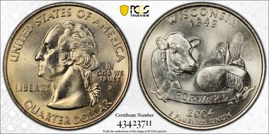 2004-P 25C Wisconsin MS65