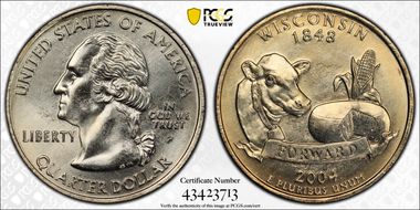 2004-P 25C Wisconsin MS65