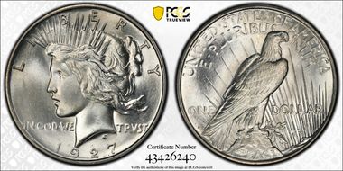 1927-D $1 MS65+