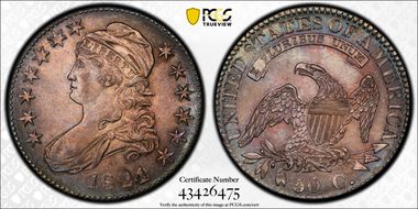 1824 50C Over Various Dates MS63