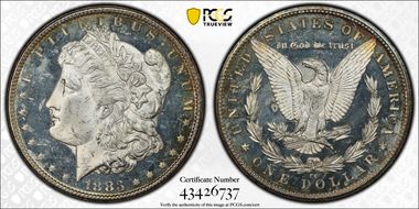 1883-CC $1 MS63DMPL