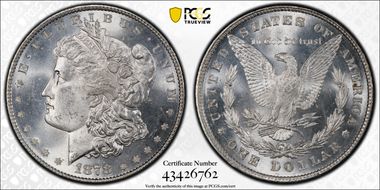 1878 8TF $1 MS65