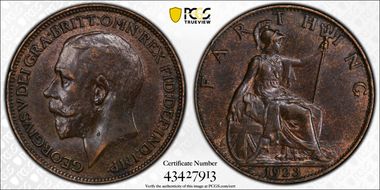 1923 1/4D S-4060 AU58BN