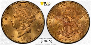 1904-S $20 MS64