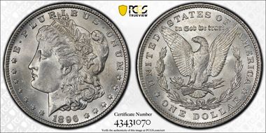 1896 $1 MS64