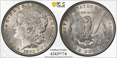 1883 $1 MS64