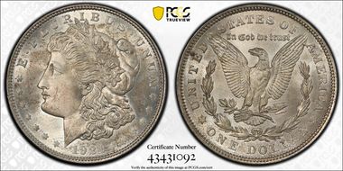 1921 $1 Morgan MS65