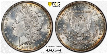 1878 7TF $1 Reverse of 1879 MS64