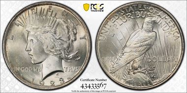 1923 $1 MS65