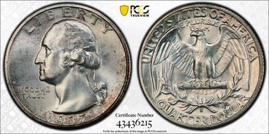 1937-S 25C MS65