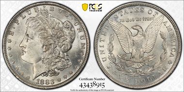 1883-O $1 MS63