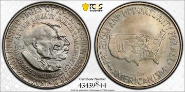 1954-D 50C Washington-Carver MS66