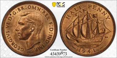 1941 1/2D S-4115 MS65RD