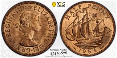 1954 1/2D S-4158 MS65RD