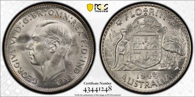 1944-S Florin KM-40  Ag MS66