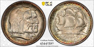 1936 50C Long Island MS67
