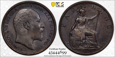 1909 1/4D S-3992 Blackened finish MS65