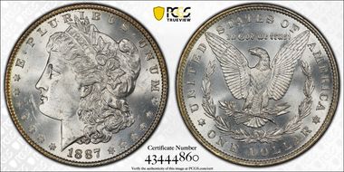 1887 $1 MS65