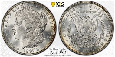 1887 $1 MS65