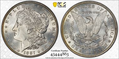 1887 $1 MS65