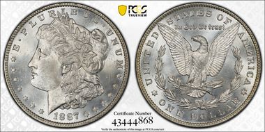 1887 $1 MS63