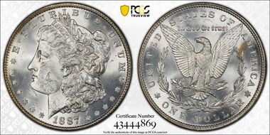 1887 $1 MS63