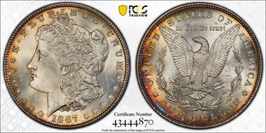1887 $1 MS64