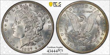 1887 $1 MS64