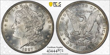 1887 $1 MS64