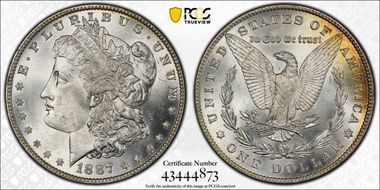 1887 $1 MS65